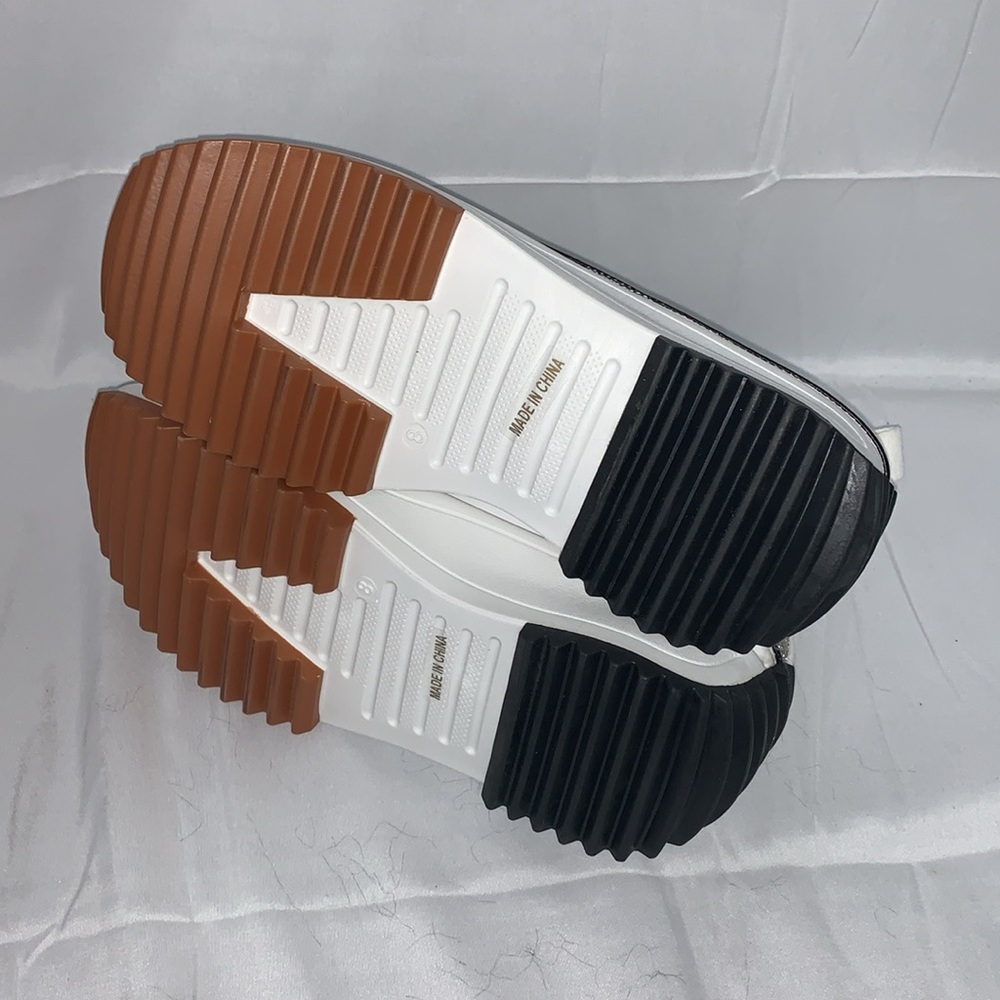 SILVER RHINESTONE HIGH TOP CANVAS SNEAKERS - Picture 6 of 6